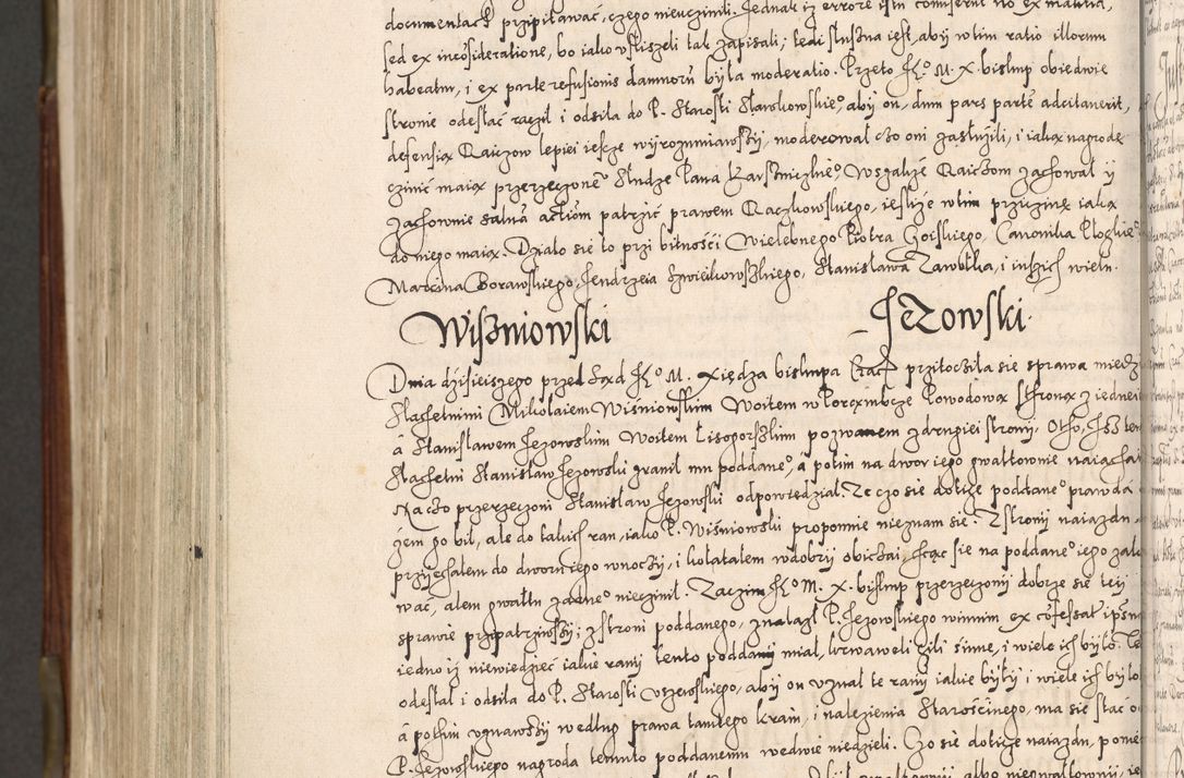 Zdjęcie nr 1085 dla obiektu archiwalnego: Acta actorum, constitutionum, obligationum, resignationum, quietationum tempore R. D. Petr Myszkowski, episcopi Cracoviensis, qui post mortem R. D. Francisci Krasiński, episcopi Cracoviensis solius Dei optimi maximi benignitate, Serenissimi Stephani regis Poloniase favore et clementia ex Plocensi ad Cracoviensem auctoritate Ssmi Gregorii XIII successit ab anno 1577 mense Novembri ad annum 1591 mensem Aprilem successive acticatorum.