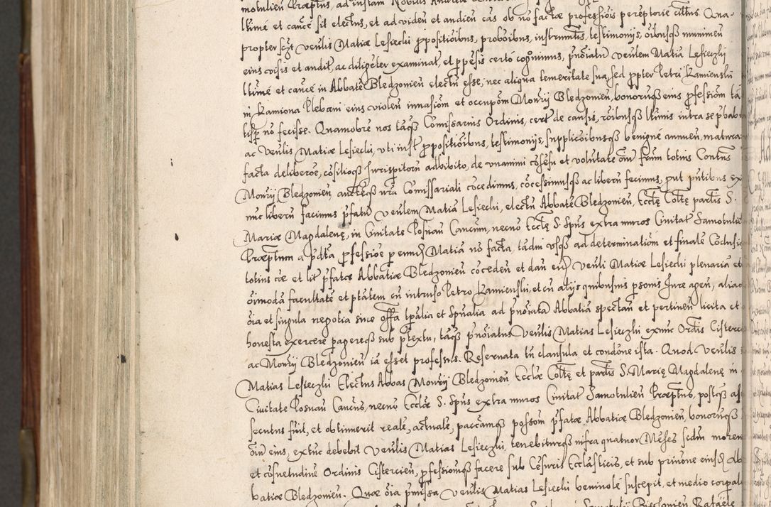 Zdjęcie nr 1077 dla obiektu archiwalnego: Acta actorum, constitutionum, obligationum, resignationum, quietationum tempore R. D. Petr Myszkowski, episcopi Cracoviensis, qui post mortem R. D. Francisci Krasiński, episcopi Cracoviensis solius Dei optimi maximi benignitate, Serenissimi Stephani regis Poloniase favore et clementia ex Plocensi ad Cracoviensem auctoritate Ssmi Gregorii XIII successit ab anno 1577 mense Novembri ad annum 1591 mensem Aprilem successive acticatorum.