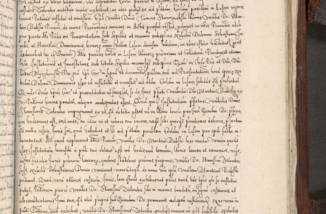 Zdjęcie nr 1066 dla obiektu archiwalnego: Acta actorum, constitutionum, obligationum, resignationum, quietationum tempore R. D. Petr Myszkowski, episcopi Cracoviensis, qui post mortem R. D. Francisci Krasiński, episcopi Cracoviensis solius Dei optimi maximi benignitate, Serenissimi Stephani regis Poloniase favore et clementia ex Plocensi ad Cracoviensem auctoritate Ssmi Gregorii XIII successit ab anno 1577 mense Novembri ad annum 1591 mensem Aprilem successive acticatorum.