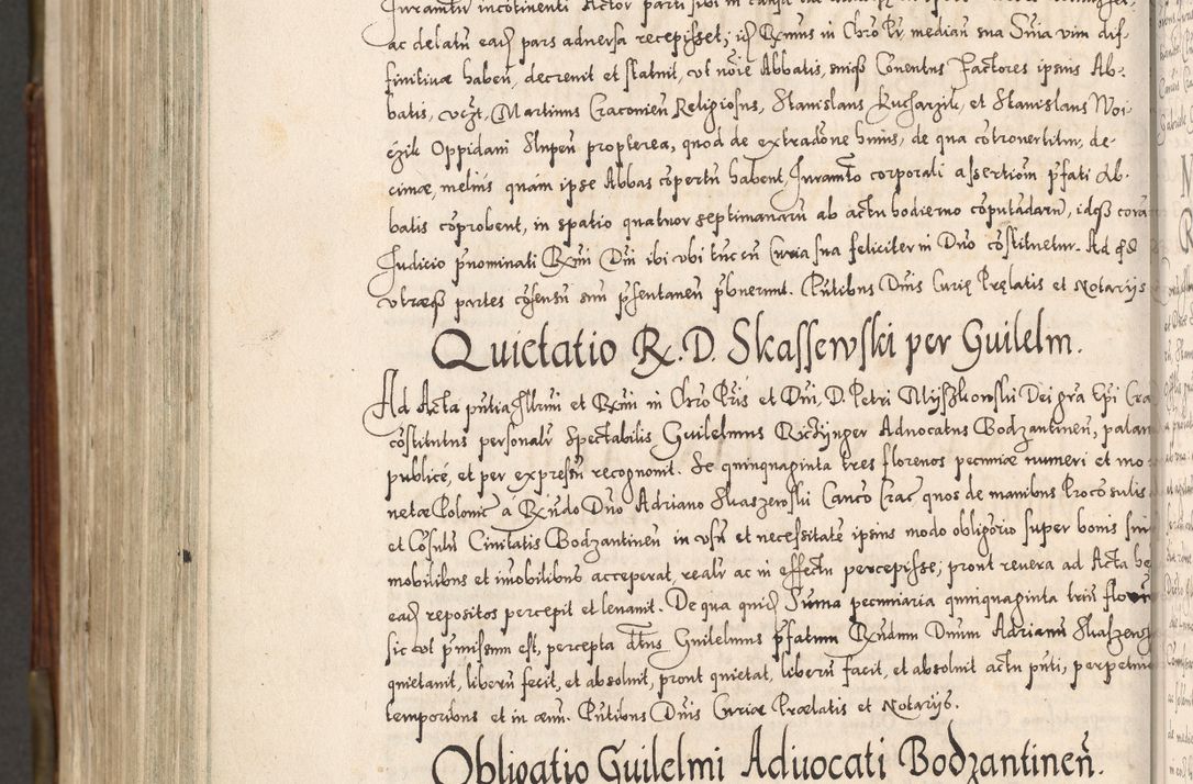 Zdjęcie nr 1061 dla obiektu archiwalnego: Acta actorum, constitutionum, obligationum, resignationum, quietationum tempore R. D. Petr Myszkowski, episcopi Cracoviensis, qui post mortem R. D. Francisci Krasiński, episcopi Cracoviensis solius Dei optimi maximi benignitate, Serenissimi Stephani regis Poloniase favore et clementia ex Plocensi ad Cracoviensem auctoritate Ssmi Gregorii XIII successit ab anno 1577 mense Novembri ad annum 1591 mensem Aprilem successive acticatorum.