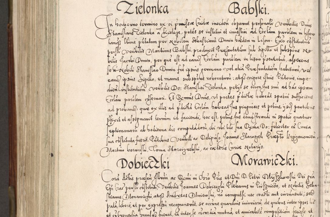 Zdjęcie nr 1059 dla obiektu archiwalnego: Acta actorum, constitutionum, obligationum, resignationum, quietationum tempore R. D. Petr Myszkowski, episcopi Cracoviensis, qui post mortem R. D. Francisci Krasiński, episcopi Cracoviensis solius Dei optimi maximi benignitate, Serenissimi Stephani regis Poloniase favore et clementia ex Plocensi ad Cracoviensem auctoritate Ssmi Gregorii XIII successit ab anno 1577 mense Novembri ad annum 1591 mensem Aprilem successive acticatorum.
