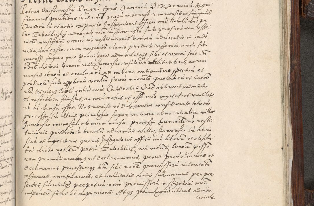 Zdjęcie nr 1032 dla obiektu archiwalnego: Acta actorum, constitutionum, obligationum, resignationum, quietationum tempore R. D. Petr Myszkowski, episcopi Cracoviensis, qui post mortem R. D. Francisci Krasiński, episcopi Cracoviensis solius Dei optimi maximi benignitate, Serenissimi Stephani regis Poloniase favore et clementia ex Plocensi ad Cracoviensem auctoritate Ssmi Gregorii XIII successit ab anno 1577 mense Novembri ad annum 1591 mensem Aprilem successive acticatorum.