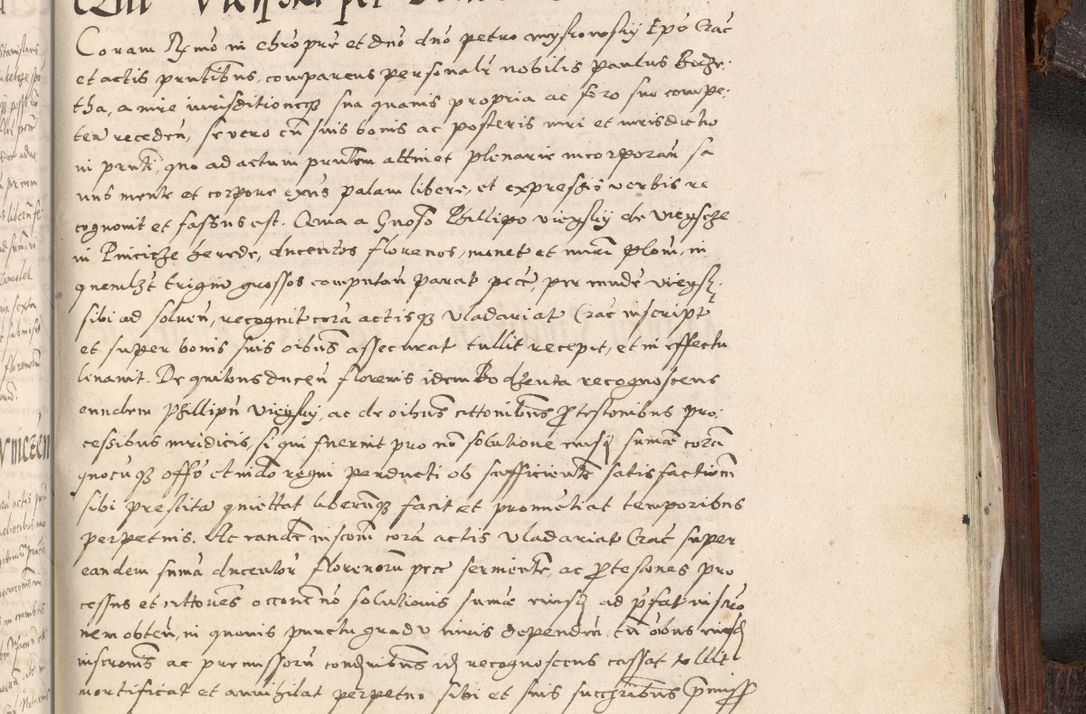 Zdjęcie nr 1030 dla obiektu archiwalnego: Acta actorum, constitutionum, obligationum, resignationum, quietationum tempore R. D. Petr Myszkowski, episcopi Cracoviensis, qui post mortem R. D. Francisci Krasiński, episcopi Cracoviensis solius Dei optimi maximi benignitate, Serenissimi Stephani regis Poloniase favore et clementia ex Plocensi ad Cracoviensem auctoritate Ssmi Gregorii XIII successit ab anno 1577 mense Novembri ad annum 1591 mensem Aprilem successive acticatorum.