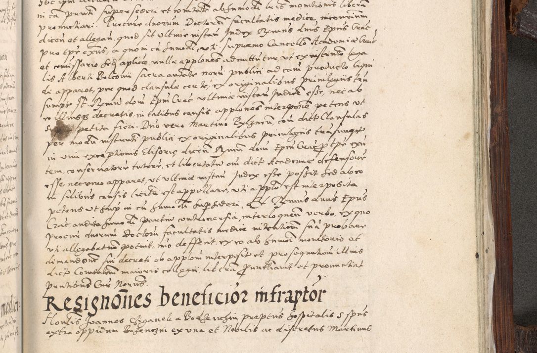 Zdjęcie nr 1020 dla obiektu archiwalnego: Acta actorum, constitutionum, obligationum, resignationum, quietationum tempore R. D. Petr Myszkowski, episcopi Cracoviensis, qui post mortem R. D. Francisci Krasiński, episcopi Cracoviensis solius Dei optimi maximi benignitate, Serenissimi Stephani regis Poloniase favore et clementia ex Plocensi ad Cracoviensem auctoritate Ssmi Gregorii XIII successit ab anno 1577 mense Novembri ad annum 1591 mensem Aprilem successive acticatorum.