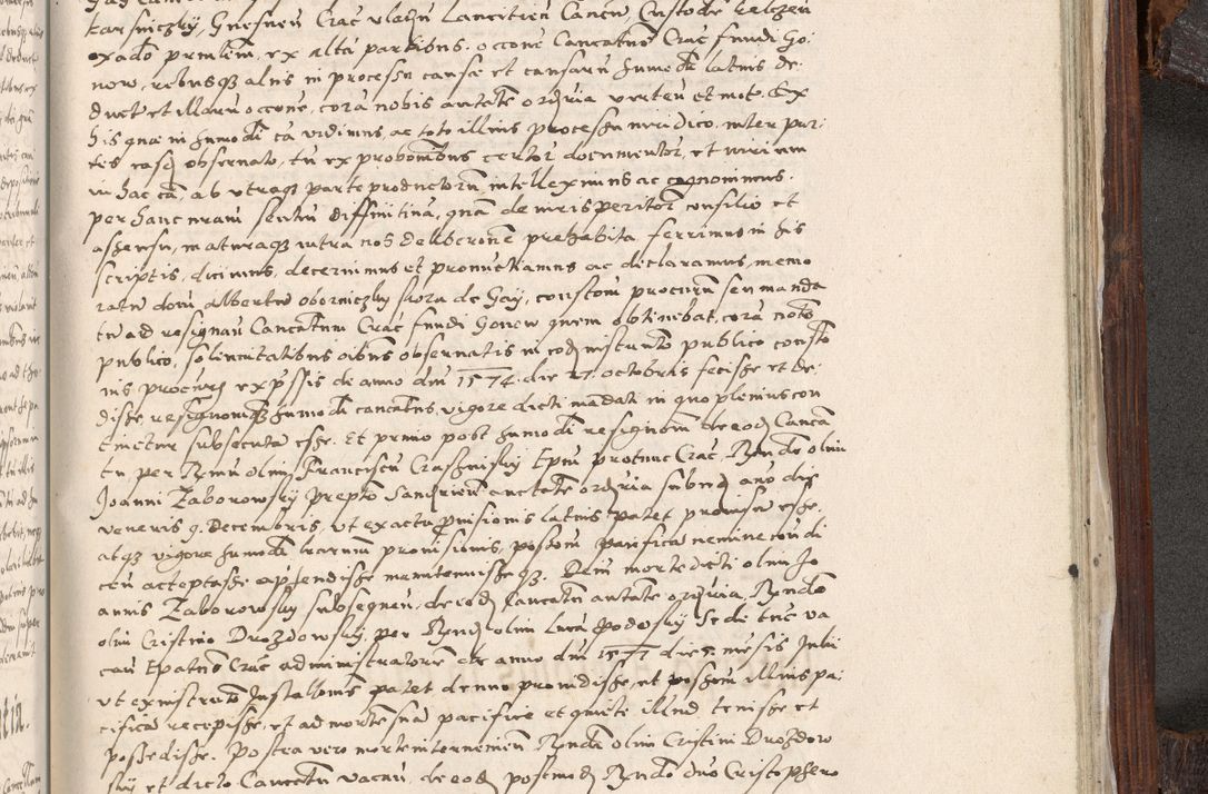 Zdjęcie nr 1014 dla obiektu archiwalnego: Acta actorum, constitutionum, obligationum, resignationum, quietationum tempore R. D. Petr Myszkowski, episcopi Cracoviensis, qui post mortem R. D. Francisci Krasiński, episcopi Cracoviensis solius Dei optimi maximi benignitate, Serenissimi Stephani regis Poloniase favore et clementia ex Plocensi ad Cracoviensem auctoritate Ssmi Gregorii XIII successit ab anno 1577 mense Novembri ad annum 1591 mensem Aprilem successive acticatorum.