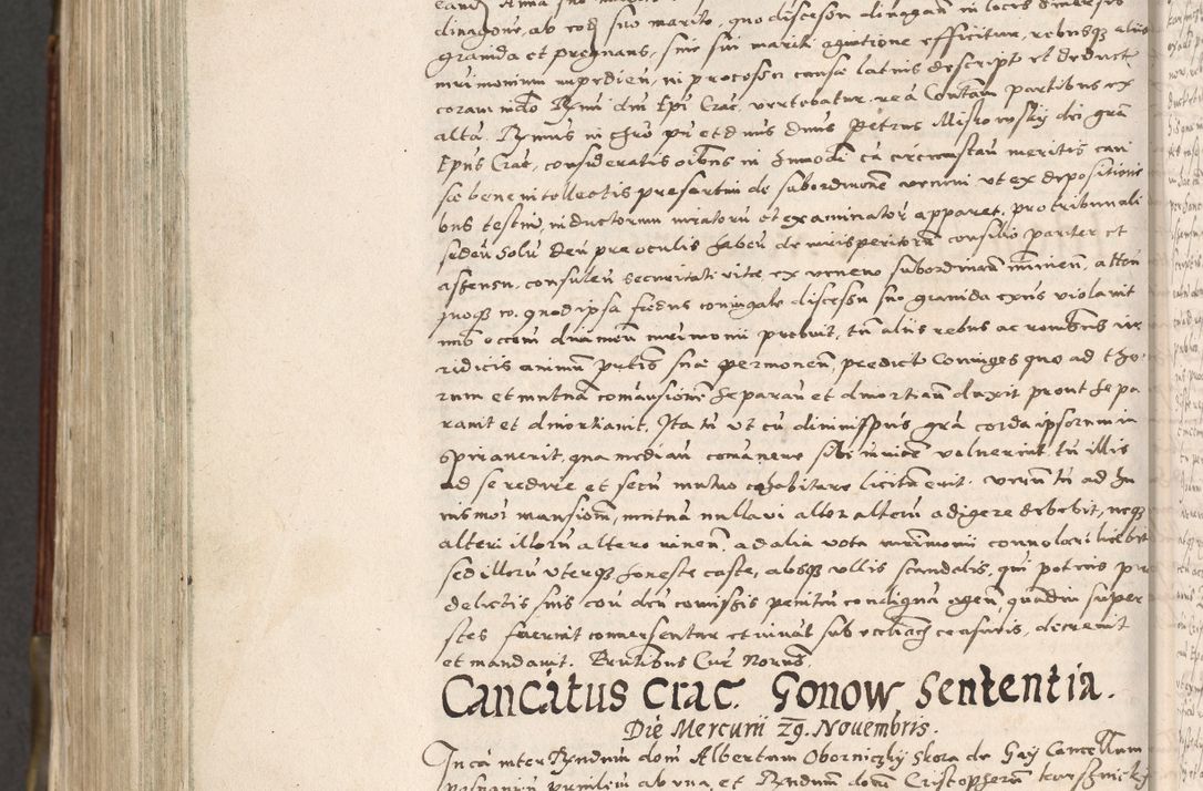 Zdjęcie nr 1013 dla obiektu archiwalnego: Acta actorum, constitutionum, obligationum, resignationum, quietationum tempore R. D. Petr Myszkowski, episcopi Cracoviensis, qui post mortem R. D. Francisci Krasiński, episcopi Cracoviensis solius Dei optimi maximi benignitate, Serenissimi Stephani regis Poloniase favore et clementia ex Plocensi ad Cracoviensem auctoritate Ssmi Gregorii XIII successit ab anno 1577 mense Novembri ad annum 1591 mensem Aprilem successive acticatorum.