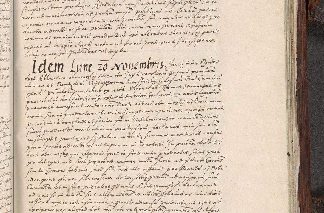 Zdjęcie nr 1012 dla obiektu archiwalnego: Acta actorum, constitutionum, obligationum, resignationum, quietationum tempore R. D. Petr Myszkowski, episcopi Cracoviensis, qui post mortem R. D. Francisci Krasiński, episcopi Cracoviensis solius Dei optimi maximi benignitate, Serenissimi Stephani regis Poloniase favore et clementia ex Plocensi ad Cracoviensem auctoritate Ssmi Gregorii XIII successit ab anno 1577 mense Novembri ad annum 1591 mensem Aprilem successive acticatorum.