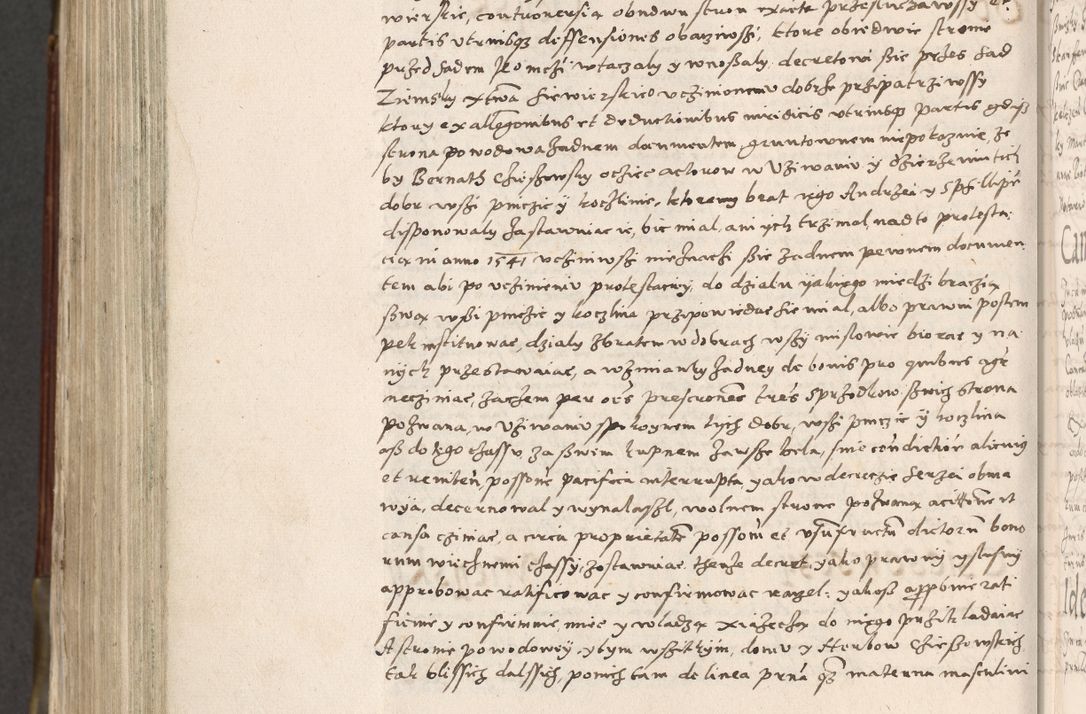 Zdjęcie nr 1005 dla obiektu archiwalnego: Acta actorum, constitutionum, obligationum, resignationum, quietationum tempore R. D. Petr Myszkowski, episcopi Cracoviensis, qui post mortem R. D. Francisci Krasiński, episcopi Cracoviensis solius Dei optimi maximi benignitate, Serenissimi Stephani regis Poloniase favore et clementia ex Plocensi ad Cracoviensem auctoritate Ssmi Gregorii XIII successit ab anno 1577 mense Novembri ad annum 1591 mensem Aprilem successive acticatorum.