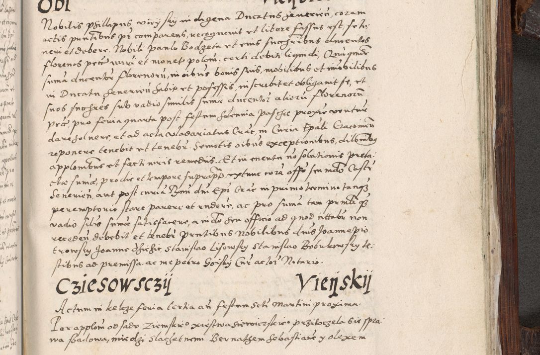 Zdjęcie nr 1004 dla obiektu archiwalnego: Acta actorum, constitutionum, obligationum, resignationum, quietationum tempore R. D. Petr Myszkowski, episcopi Cracoviensis, qui post mortem R. D. Francisci Krasiński, episcopi Cracoviensis solius Dei optimi maximi benignitate, Serenissimi Stephani regis Poloniase favore et clementia ex Plocensi ad Cracoviensem auctoritate Ssmi Gregorii XIII successit ab anno 1577 mense Novembri ad annum 1591 mensem Aprilem successive acticatorum.