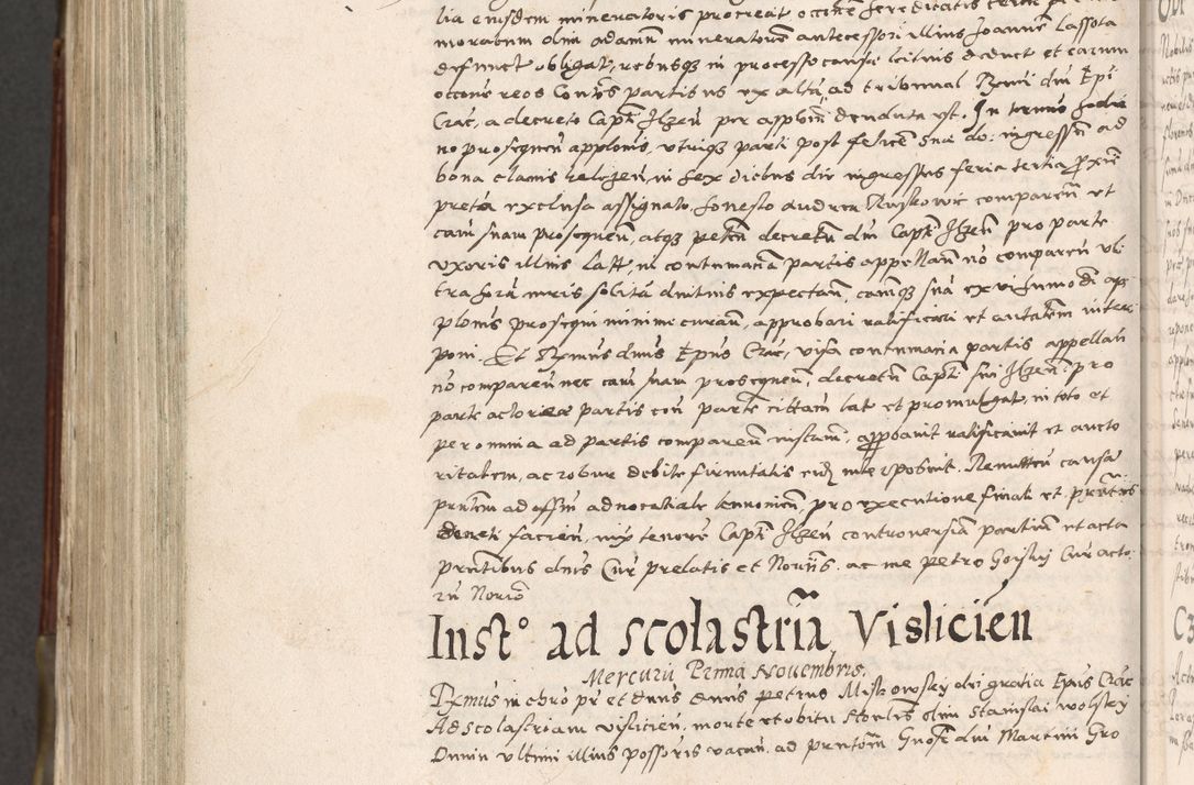 Zdjęcie nr 1003 dla obiektu archiwalnego: Acta actorum, constitutionum, obligationum, resignationum, quietationum tempore R. D. Petr Myszkowski, episcopi Cracoviensis, qui post mortem R. D. Francisci Krasiński, episcopi Cracoviensis solius Dei optimi maximi benignitate, Serenissimi Stephani regis Poloniase favore et clementia ex Plocensi ad Cracoviensem auctoritate Ssmi Gregorii XIII successit ab anno 1577 mense Novembri ad annum 1591 mensem Aprilem successive acticatorum.