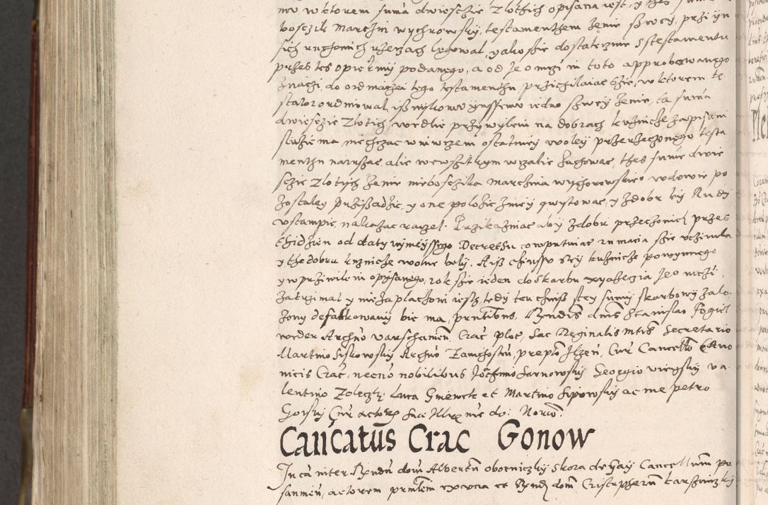 Zdjęcie nr 999 dla obiektu archiwalnego: Acta actorum, constitutionum, obligationum, resignationum, quietationum tempore R. D. Petr Myszkowski, episcopi Cracoviensis, qui post mortem R. D. Francisci Krasiński, episcopi Cracoviensis solius Dei optimi maximi benignitate, Serenissimi Stephani regis Poloniase favore et clementia ex Plocensi ad Cracoviensem auctoritate Ssmi Gregorii XIII successit ab anno 1577 mense Novembri ad annum 1591 mensem Aprilem successive acticatorum.