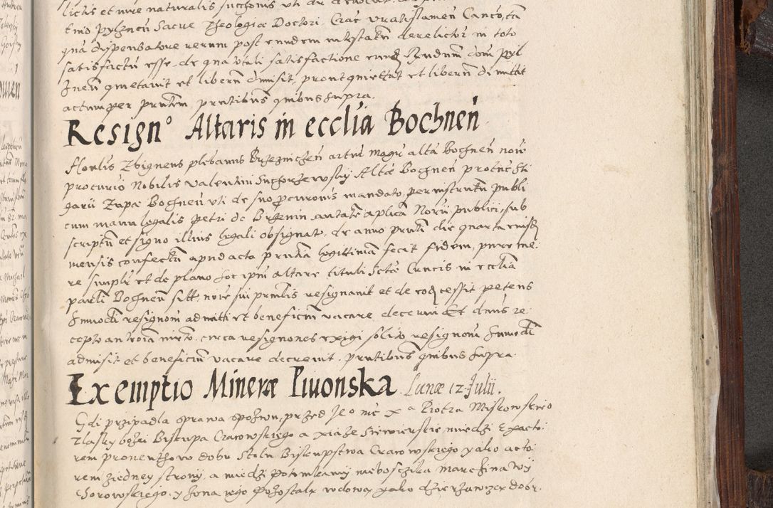 Zdjęcie nr 998 dla obiektu archiwalnego: Acta actorum, constitutionum, obligationum, resignationum, quietationum tempore R. D. Petr Myszkowski, episcopi Cracoviensis, qui post mortem R. D. Francisci Krasiński, episcopi Cracoviensis solius Dei optimi maximi benignitate, Serenissimi Stephani regis Poloniase favore et clementia ex Plocensi ad Cracoviensem auctoritate Ssmi Gregorii XIII successit ab anno 1577 mense Novembri ad annum 1591 mensem Aprilem successive acticatorum.