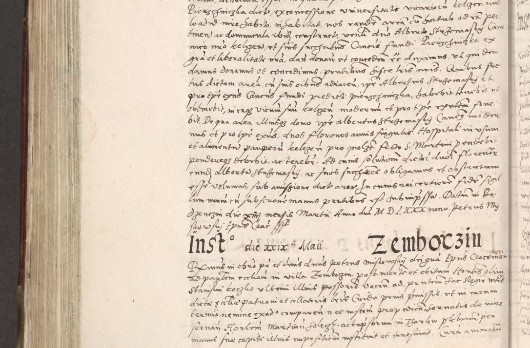 Zdjęcie nr 991 dla obiektu archiwalnego: Acta actorum, constitutionum, obligationum, resignationum, quietationum tempore R. D. Petr Myszkowski, episcopi Cracoviensis, qui post mortem R. D. Francisci Krasiński, episcopi Cracoviensis solius Dei optimi maximi benignitate, Serenissimi Stephani regis Poloniase favore et clementia ex Plocensi ad Cracoviensem auctoritate Ssmi Gregorii XIII successit ab anno 1577 mense Novembri ad annum 1591 mensem Aprilem successive acticatorum.