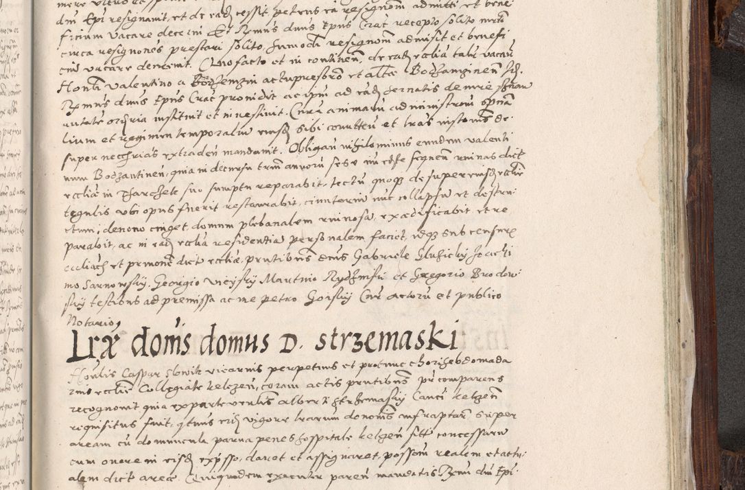 Zdjęcie nr 990 dla obiektu archiwalnego: Acta actorum, constitutionum, obligationum, resignationum, quietationum tempore R. D. Petr Myszkowski, episcopi Cracoviensis, qui post mortem R. D. Francisci Krasiński, episcopi Cracoviensis solius Dei optimi maximi benignitate, Serenissimi Stephani regis Poloniase favore et clementia ex Plocensi ad Cracoviensem auctoritate Ssmi Gregorii XIII successit ab anno 1577 mense Novembri ad annum 1591 mensem Aprilem successive acticatorum.