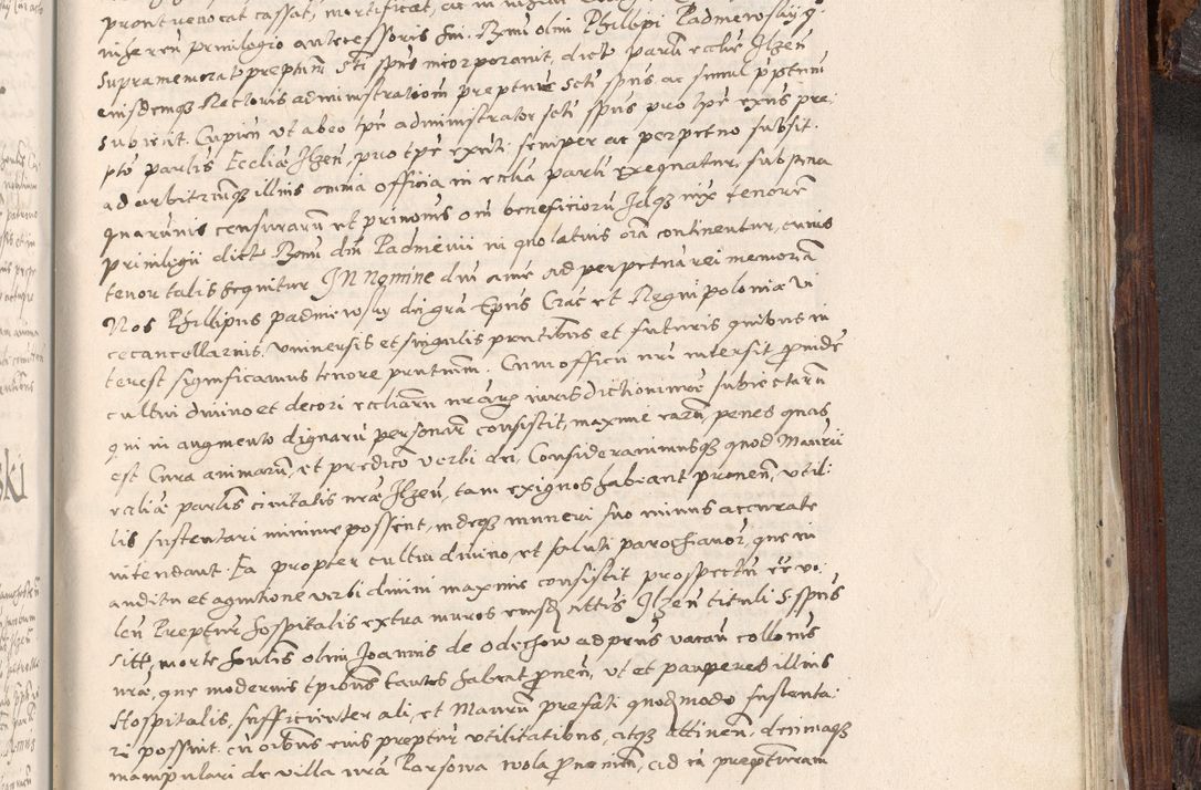 Zdjęcie nr 986 dla obiektu archiwalnego: Acta actorum, constitutionum, obligationum, resignationum, quietationum tempore R. D. Petr Myszkowski, episcopi Cracoviensis, qui post mortem R. D. Francisci Krasiński, episcopi Cracoviensis solius Dei optimi maximi benignitate, Serenissimi Stephani regis Poloniase favore et clementia ex Plocensi ad Cracoviensem auctoritate Ssmi Gregorii XIII successit ab anno 1577 mense Novembri ad annum 1591 mensem Aprilem successive acticatorum.