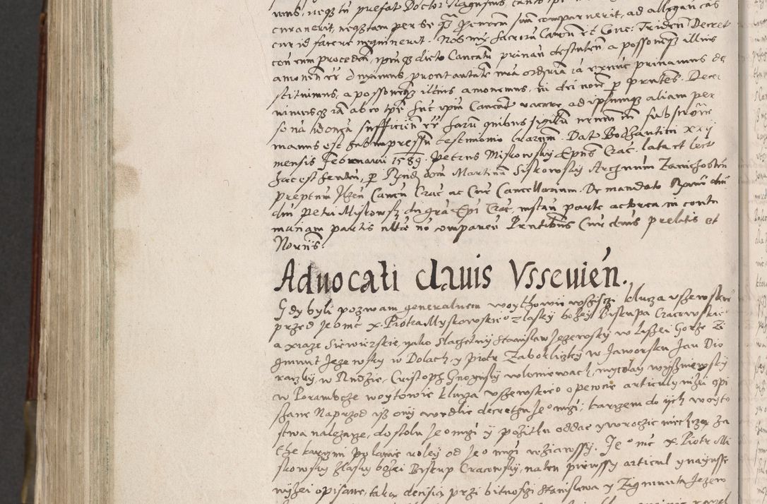Zdjęcie nr 977 dla obiektu archiwalnego: Acta actorum, constitutionum, obligationum, resignationum, quietationum tempore R. D. Petr Myszkowski, episcopi Cracoviensis, qui post mortem R. D. Francisci Krasiński, episcopi Cracoviensis solius Dei optimi maximi benignitate, Serenissimi Stephani regis Poloniase favore et clementia ex Plocensi ad Cracoviensem auctoritate Ssmi Gregorii XIII successit ab anno 1577 mense Novembri ad annum 1591 mensem Aprilem successive acticatorum.