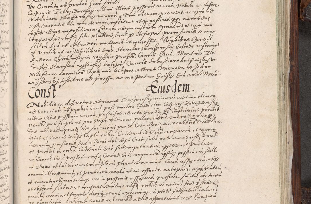 Zdjęcie nr 964 dla obiektu archiwalnego: Acta actorum, constitutionum, obligationum, resignationum, quietationum tempore R. D. Petr Myszkowski, episcopi Cracoviensis, qui post mortem R. D. Francisci Krasiński, episcopi Cracoviensis solius Dei optimi maximi benignitate, Serenissimi Stephani regis Poloniase favore et clementia ex Plocensi ad Cracoviensem auctoritate Ssmi Gregorii XIII successit ab anno 1577 mense Novembri ad annum 1591 mensem Aprilem successive acticatorum.
