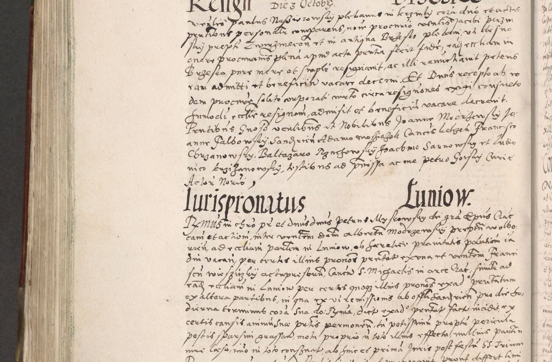 Zdjęcie nr 963 dla obiektu archiwalnego: Acta actorum, constitutionum, obligationum, resignationum, quietationum tempore R. D. Petr Myszkowski, episcopi Cracoviensis, qui post mortem R. D. Francisci Krasiński, episcopi Cracoviensis solius Dei optimi maximi benignitate, Serenissimi Stephani regis Poloniase favore et clementia ex Plocensi ad Cracoviensem auctoritate Ssmi Gregorii XIII successit ab anno 1577 mense Novembri ad annum 1591 mensem Aprilem successive acticatorum.