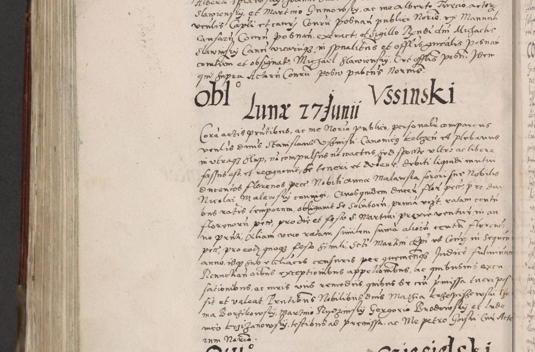 Zdjęcie nr 953 dla obiektu archiwalnego: Acta actorum, constitutionum, obligationum, resignationum, quietationum tempore R. D. Petr Myszkowski, episcopi Cracoviensis, qui post mortem R. D. Francisci Krasiński, episcopi Cracoviensis solius Dei optimi maximi benignitate, Serenissimi Stephani regis Poloniase favore et clementia ex Plocensi ad Cracoviensem auctoritate Ssmi Gregorii XIII successit ab anno 1577 mense Novembri ad annum 1591 mensem Aprilem successive acticatorum.