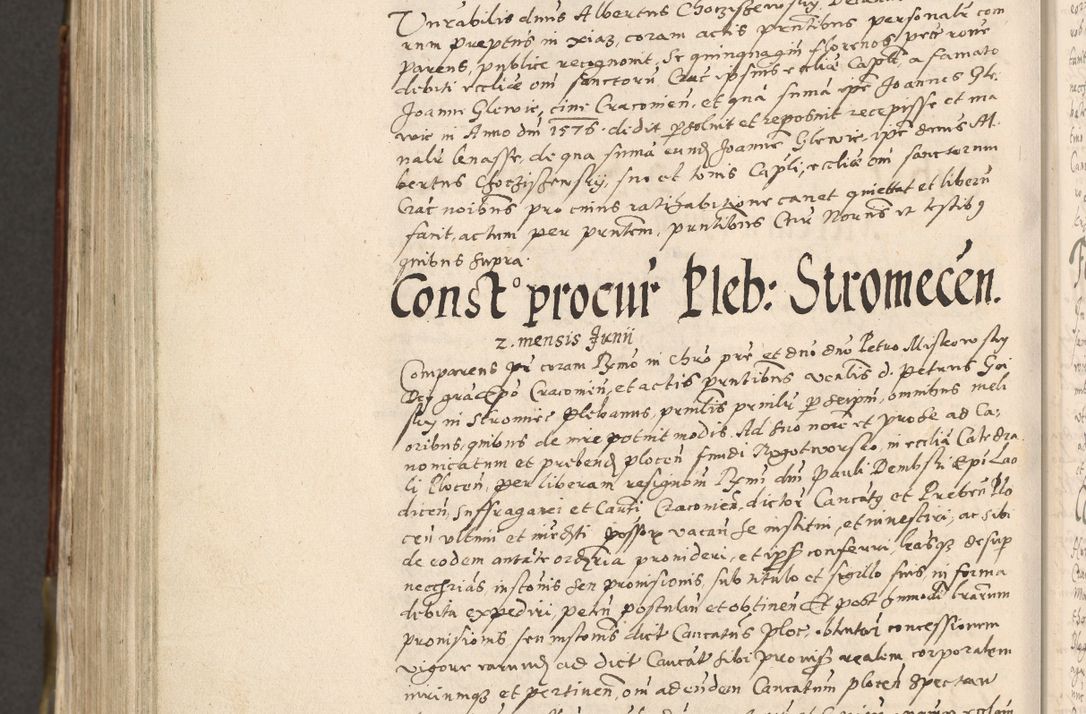 Zdjęcie nr 943 dla obiektu archiwalnego: Acta actorum, constitutionum, obligationum, resignationum, quietationum tempore R. D. Petr Myszkowski, episcopi Cracoviensis, qui post mortem R. D. Francisci Krasiński, episcopi Cracoviensis solius Dei optimi maximi benignitate, Serenissimi Stephani regis Poloniase favore et clementia ex Plocensi ad Cracoviensem auctoritate Ssmi Gregorii XIII successit ab anno 1577 mense Novembri ad annum 1591 mensem Aprilem successive acticatorum.