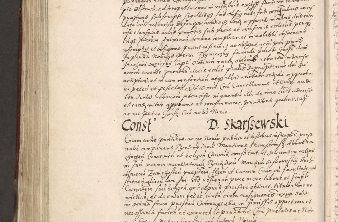 Zdjęcie nr 941 dla obiektu archiwalnego: Acta actorum, constitutionum, obligationum, resignationum, quietationum tempore R. D. Petr Myszkowski, episcopi Cracoviensis, qui post mortem R. D. Francisci Krasiński, episcopi Cracoviensis solius Dei optimi maximi benignitate, Serenissimi Stephani regis Poloniase favore et clementia ex Plocensi ad Cracoviensem auctoritate Ssmi Gregorii XIII successit ab anno 1577 mense Novembri ad annum 1591 mensem Aprilem successive acticatorum.