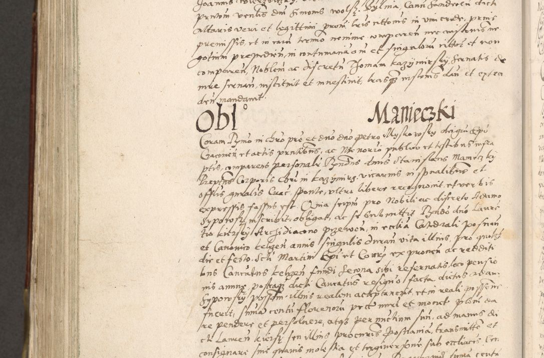 Zdjęcie nr 939 dla obiektu archiwalnego: Acta actorum, constitutionum, obligationum, resignationum, quietationum tempore R. D. Petr Myszkowski, episcopi Cracoviensis, qui post mortem R. D. Francisci Krasiński, episcopi Cracoviensis solius Dei optimi maximi benignitate, Serenissimi Stephani regis Poloniase favore et clementia ex Plocensi ad Cracoviensem auctoritate Ssmi Gregorii XIII successit ab anno 1577 mense Novembri ad annum 1591 mensem Aprilem successive acticatorum.