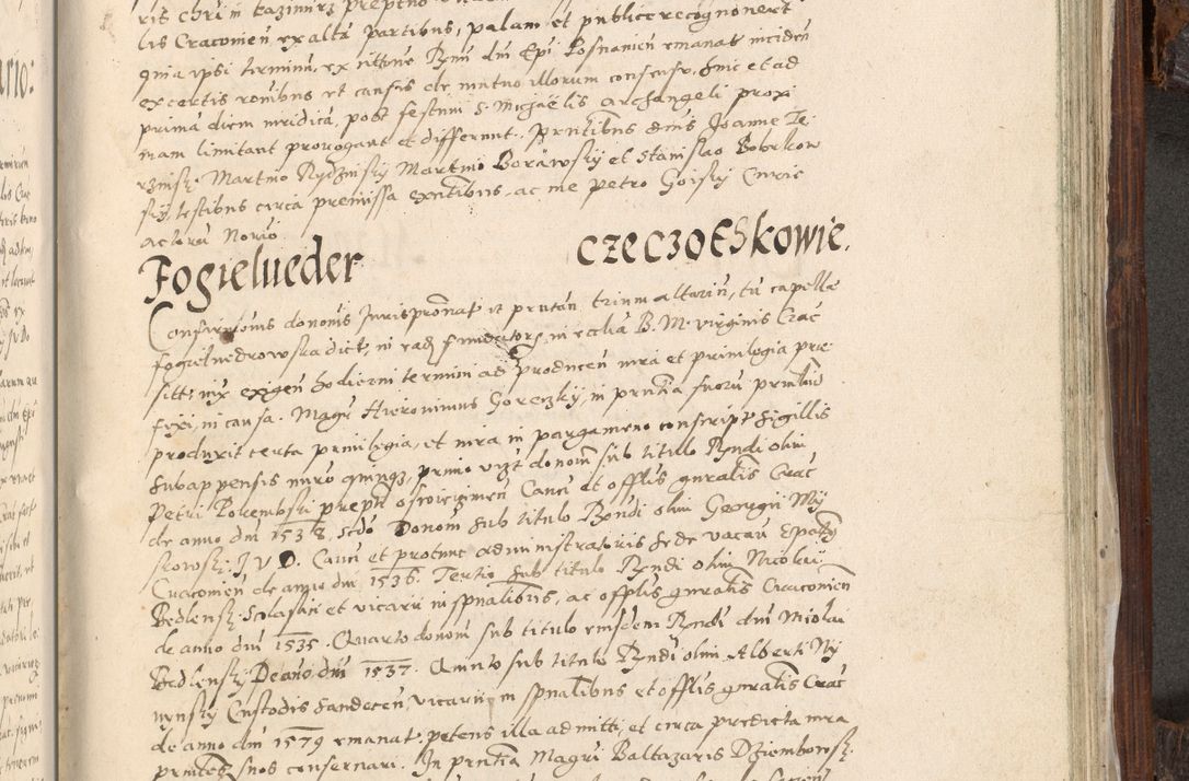 Zdjęcie nr 938 dla obiektu archiwalnego: Acta actorum, constitutionum, obligationum, resignationum, quietationum tempore R. D. Petr Myszkowski, episcopi Cracoviensis, qui post mortem R. D. Francisci Krasiński, episcopi Cracoviensis solius Dei optimi maximi benignitate, Serenissimi Stephani regis Poloniase favore et clementia ex Plocensi ad Cracoviensem auctoritate Ssmi Gregorii XIII successit ab anno 1577 mense Novembri ad annum 1591 mensem Aprilem successive acticatorum.