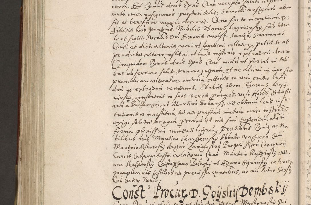 Zdjęcie nr 935 dla obiektu archiwalnego: Acta actorum, constitutionum, obligationum, resignationum, quietationum tempore R. D. Petr Myszkowski, episcopi Cracoviensis, qui post mortem R. D. Francisci Krasiński, episcopi Cracoviensis solius Dei optimi maximi benignitate, Serenissimi Stephani regis Poloniase favore et clementia ex Plocensi ad Cracoviensem auctoritate Ssmi Gregorii XIII successit ab anno 1577 mense Novembri ad annum 1591 mensem Aprilem successive acticatorum.