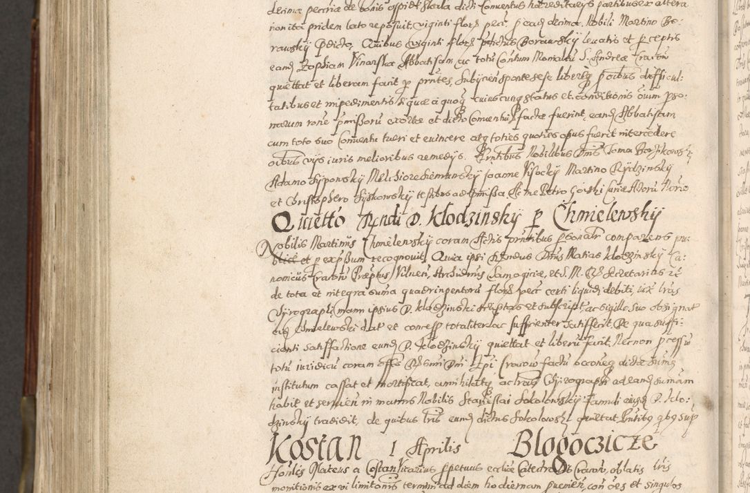 Zdjęcie nr 923 dla obiektu archiwalnego: Acta actorum, constitutionum, obligationum, resignationum, quietationum tempore R. D. Petr Myszkowski, episcopi Cracoviensis, qui post mortem R. D. Francisci Krasiński, episcopi Cracoviensis solius Dei optimi maximi benignitate, Serenissimi Stephani regis Poloniase favore et clementia ex Plocensi ad Cracoviensem auctoritate Ssmi Gregorii XIII successit ab anno 1577 mense Novembri ad annum 1591 mensem Aprilem successive acticatorum.