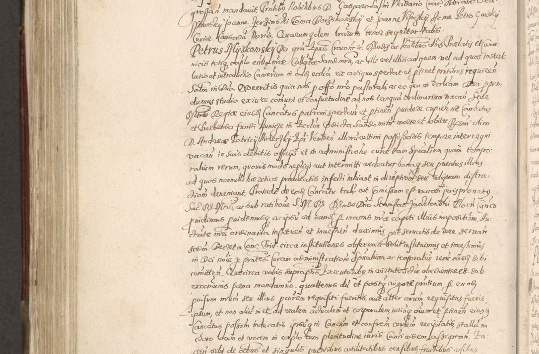 Zdjęcie nr 921 dla obiektu archiwalnego: Acta actorum, constitutionum, obligationum, resignationum, quietationum tempore R. D. Petr Myszkowski, episcopi Cracoviensis, qui post mortem R. D. Francisci Krasiński, episcopi Cracoviensis solius Dei optimi maximi benignitate, Serenissimi Stephani regis Poloniase favore et clementia ex Plocensi ad Cracoviensem auctoritate Ssmi Gregorii XIII successit ab anno 1577 mense Novembri ad annum 1591 mensem Aprilem successive acticatorum.
