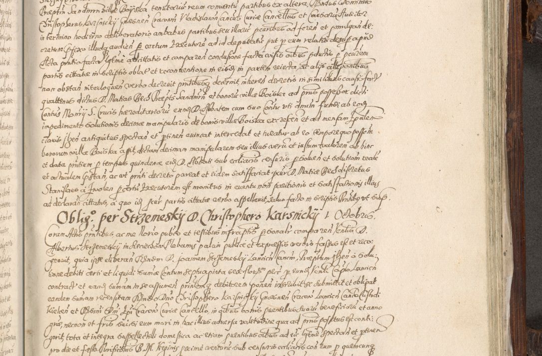 Zdjęcie nr 904 dla obiektu archiwalnego: Acta actorum, constitutionum, obligationum, resignationum, quietationum tempore R. D. Petr Myszkowski, episcopi Cracoviensis, qui post mortem R. D. Francisci Krasiński, episcopi Cracoviensis solius Dei optimi maximi benignitate, Serenissimi Stephani regis Poloniase favore et clementia ex Plocensi ad Cracoviensem auctoritate Ssmi Gregorii XIII successit ab anno 1577 mense Novembri ad annum 1591 mensem Aprilem successive acticatorum.