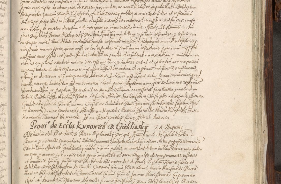 Zdjęcie nr 902 dla obiektu archiwalnego: Acta actorum, constitutionum, obligationum, resignationum, quietationum tempore R. D. Petr Myszkowski, episcopi Cracoviensis, qui post mortem R. D. Francisci Krasiński, episcopi Cracoviensis solius Dei optimi maximi benignitate, Serenissimi Stephani regis Poloniase favore et clementia ex Plocensi ad Cracoviensem auctoritate Ssmi Gregorii XIII successit ab anno 1577 mense Novembri ad annum 1591 mensem Aprilem successive acticatorum.