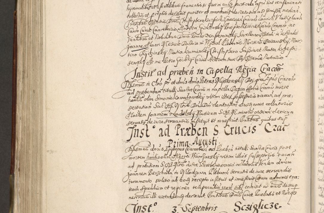 Zdjęcie nr 883 dla obiektu archiwalnego: Acta actorum, constitutionum, obligationum, resignationum, quietationum tempore R. D. Petr Myszkowski, episcopi Cracoviensis, qui post mortem R. D. Francisci Krasiński, episcopi Cracoviensis solius Dei optimi maximi benignitate, Serenissimi Stephani regis Poloniase favore et clementia ex Plocensi ad Cracoviensem auctoritate Ssmi Gregorii XIII successit ab anno 1577 mense Novembri ad annum 1591 mensem Aprilem successive acticatorum.