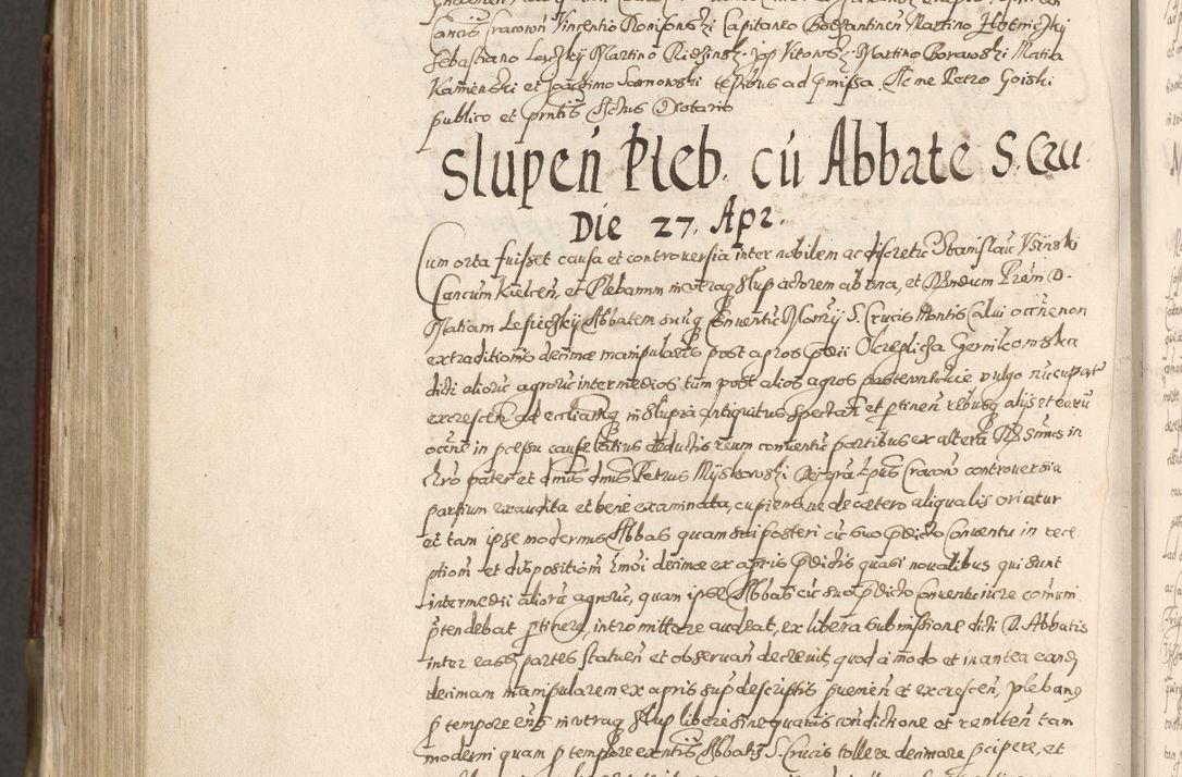 Zdjęcie nr 877 dla obiektu archiwalnego: Acta actorum, constitutionum, obligationum, resignationum, quietationum tempore R. D. Petr Myszkowski, episcopi Cracoviensis, qui post mortem R. D. Francisci Krasiński, episcopi Cracoviensis solius Dei optimi maximi benignitate, Serenissimi Stephani regis Poloniase favore et clementia ex Plocensi ad Cracoviensem auctoritate Ssmi Gregorii XIII successit ab anno 1577 mense Novembri ad annum 1591 mensem Aprilem successive acticatorum.