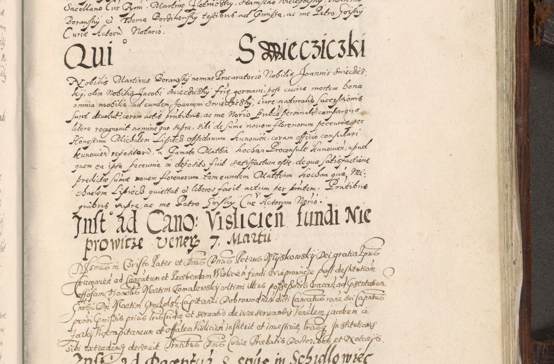 Zdjęcie nr 874 dla obiektu archiwalnego: Acta actorum, constitutionum, obligationum, resignationum, quietationum tempore R. D. Petr Myszkowski, episcopi Cracoviensis, qui post mortem R. D. Francisci Krasiński, episcopi Cracoviensis solius Dei optimi maximi benignitate, Serenissimi Stephani regis Poloniase favore et clementia ex Plocensi ad Cracoviensem auctoritate Ssmi Gregorii XIII successit ab anno 1577 mense Novembri ad annum 1591 mensem Aprilem successive acticatorum.