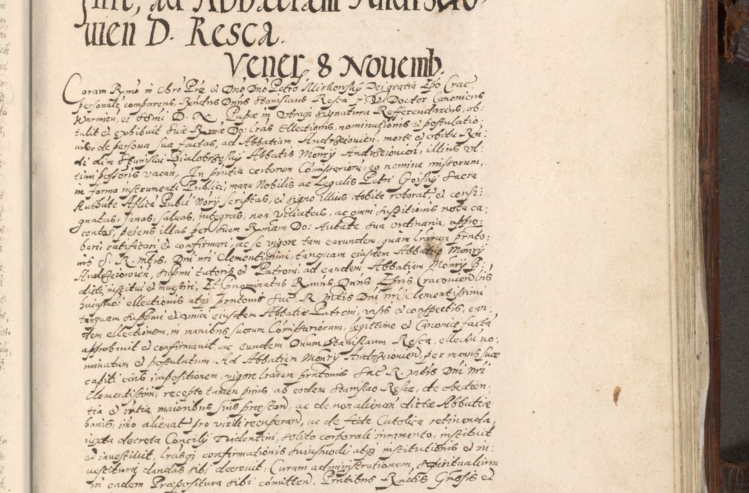 Zdjęcie nr 864 dla obiektu archiwalnego: Acta actorum, constitutionum, obligationum, resignationum, quietationum tempore R. D. Petr Myszkowski, episcopi Cracoviensis, qui post mortem R. D. Francisci Krasiński, episcopi Cracoviensis solius Dei optimi maximi benignitate, Serenissimi Stephani regis Poloniase favore et clementia ex Plocensi ad Cracoviensem auctoritate Ssmi Gregorii XIII successit ab anno 1577 mense Novembri ad annum 1591 mensem Aprilem successive acticatorum.