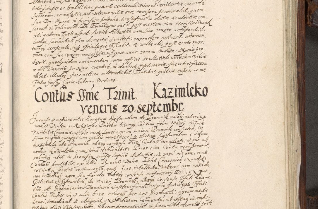 Zdjęcie nr 862 dla obiektu archiwalnego: Acta actorum, constitutionum, obligationum, resignationum, quietationum tempore R. D. Petr Myszkowski, episcopi Cracoviensis, qui post mortem R. D. Francisci Krasiński, episcopi Cracoviensis solius Dei optimi maximi benignitate, Serenissimi Stephani regis Poloniase favore et clementia ex Plocensi ad Cracoviensem auctoritate Ssmi Gregorii XIII successit ab anno 1577 mense Novembri ad annum 1591 mensem Aprilem successive acticatorum.