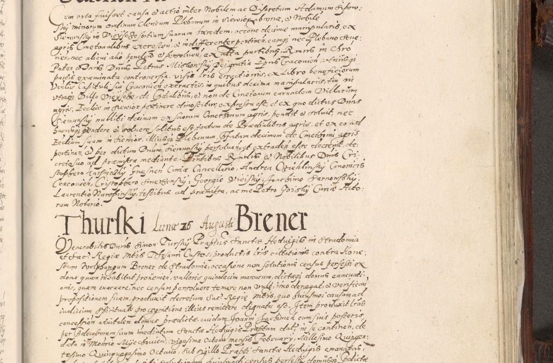 Zdjęcie nr 858 dla obiektu archiwalnego: Acta actorum, constitutionum, obligationum, resignationum, quietationum tempore R. D. Petr Myszkowski, episcopi Cracoviensis, qui post mortem R. D. Francisci Krasiński, episcopi Cracoviensis solius Dei optimi maximi benignitate, Serenissimi Stephani regis Poloniase favore et clementia ex Plocensi ad Cracoviensem auctoritate Ssmi Gregorii XIII successit ab anno 1577 mense Novembri ad annum 1591 mensem Aprilem successive acticatorum.