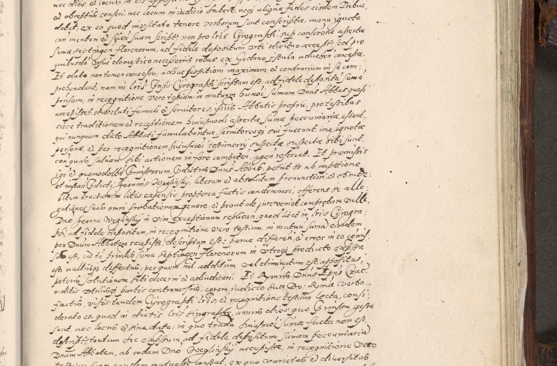 Zdjęcie nr 856 dla obiektu archiwalnego: Acta actorum, constitutionum, obligationum, resignationum, quietationum tempore R. D. Petr Myszkowski, episcopi Cracoviensis, qui post mortem R. D. Francisci Krasiński, episcopi Cracoviensis solius Dei optimi maximi benignitate, Serenissimi Stephani regis Poloniase favore et clementia ex Plocensi ad Cracoviensem auctoritate Ssmi Gregorii XIII successit ab anno 1577 mense Novembri ad annum 1591 mensem Aprilem successive acticatorum.