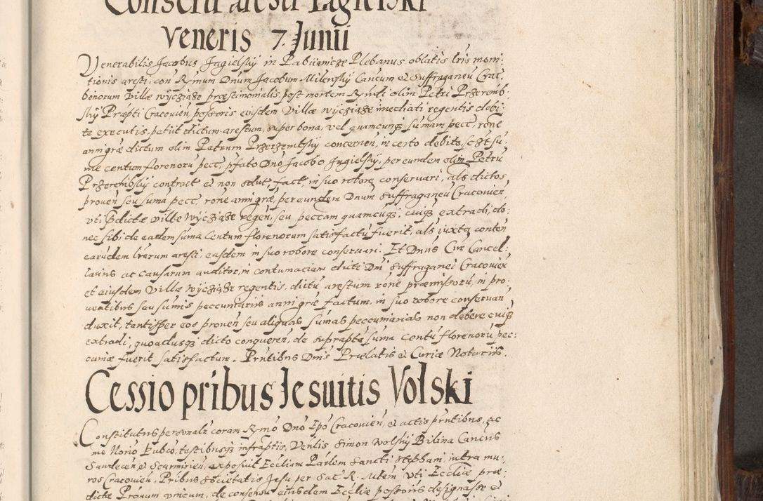 Zdjęcie nr 852 dla obiektu archiwalnego: Acta actorum, constitutionum, obligationum, resignationum, quietationum tempore R. D. Petr Myszkowski, episcopi Cracoviensis, qui post mortem R. D. Francisci Krasiński, episcopi Cracoviensis solius Dei optimi maximi benignitate, Serenissimi Stephani regis Poloniase favore et clementia ex Plocensi ad Cracoviensem auctoritate Ssmi Gregorii XIII successit ab anno 1577 mense Novembri ad annum 1591 mensem Aprilem successive acticatorum.