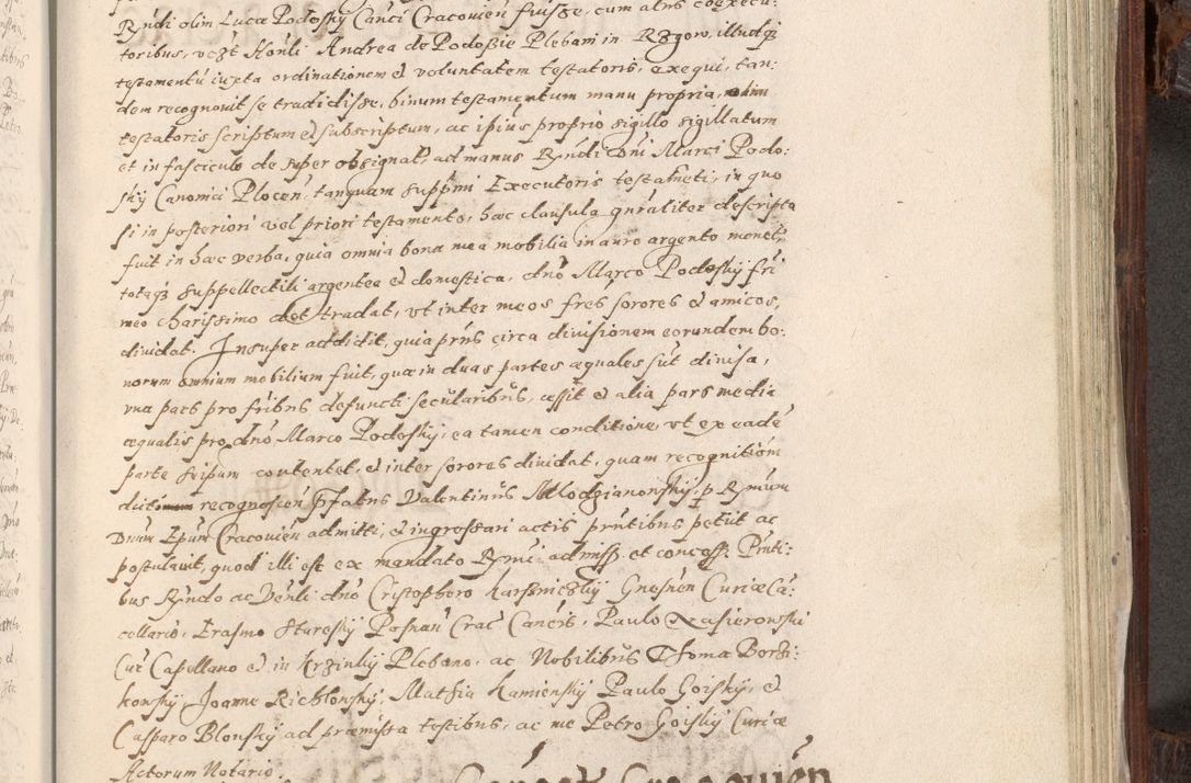 Zdjęcie nr 848 dla obiektu archiwalnego: Acta actorum, constitutionum, obligationum, resignationum, quietationum tempore R. D. Petr Myszkowski, episcopi Cracoviensis, qui post mortem R. D. Francisci Krasiński, episcopi Cracoviensis solius Dei optimi maximi benignitate, Serenissimi Stephani regis Poloniase favore et clementia ex Plocensi ad Cracoviensem auctoritate Ssmi Gregorii XIII successit ab anno 1577 mense Novembri ad annum 1591 mensem Aprilem successive acticatorum.