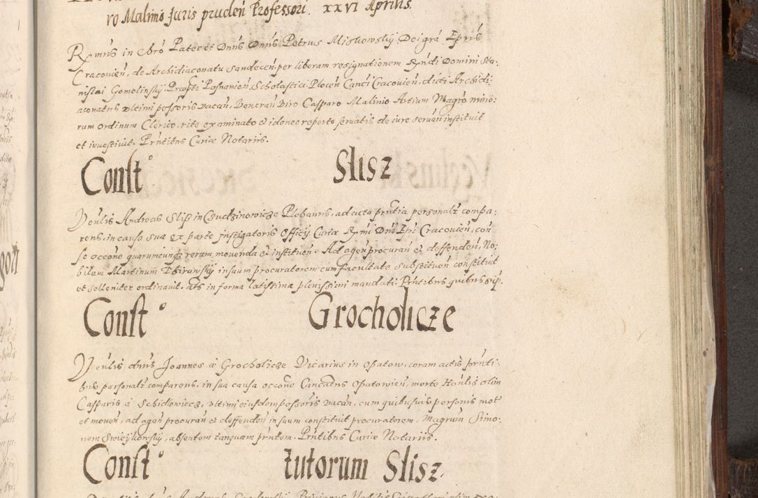 Zdjęcie nr 842 dla obiektu archiwalnego: Acta actorum, constitutionum, obligationum, resignationum, quietationum tempore R. D. Petr Myszkowski, episcopi Cracoviensis, qui post mortem R. D. Francisci Krasiński, episcopi Cracoviensis solius Dei optimi maximi benignitate, Serenissimi Stephani regis Poloniase favore et clementia ex Plocensi ad Cracoviensem auctoritate Ssmi Gregorii XIII successit ab anno 1577 mense Novembri ad annum 1591 mensem Aprilem successive acticatorum.