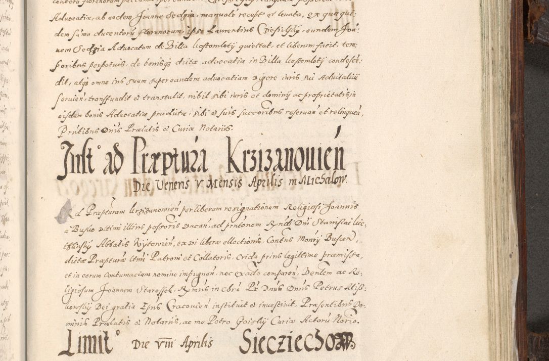 Zdjęcie nr 840 dla obiektu archiwalnego: Acta actorum, constitutionum, obligationum, resignationum, quietationum tempore R. D. Petr Myszkowski, episcopi Cracoviensis, qui post mortem R. D. Francisci Krasiński, episcopi Cracoviensis solius Dei optimi maximi benignitate, Serenissimi Stephani regis Poloniase favore et clementia ex Plocensi ad Cracoviensem auctoritate Ssmi Gregorii XIII successit ab anno 1577 mense Novembri ad annum 1591 mensem Aprilem successive acticatorum.