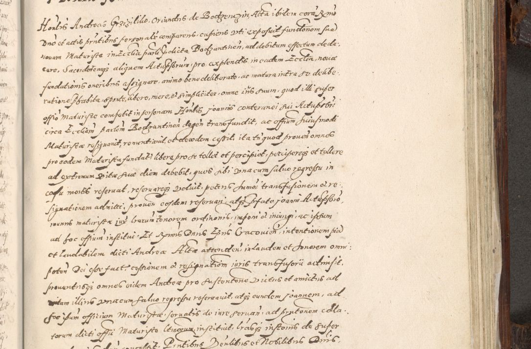 Zdjęcie nr 822 dla obiektu archiwalnego: Acta actorum, constitutionum, obligationum, resignationum, quietationum tempore R. D. Petr Myszkowski, episcopi Cracoviensis, qui post mortem R. D. Francisci Krasiński, episcopi Cracoviensis solius Dei optimi maximi benignitate, Serenissimi Stephani regis Poloniase favore et clementia ex Plocensi ad Cracoviensem auctoritate Ssmi Gregorii XIII successit ab anno 1577 mense Novembri ad annum 1591 mensem Aprilem successive acticatorum.
