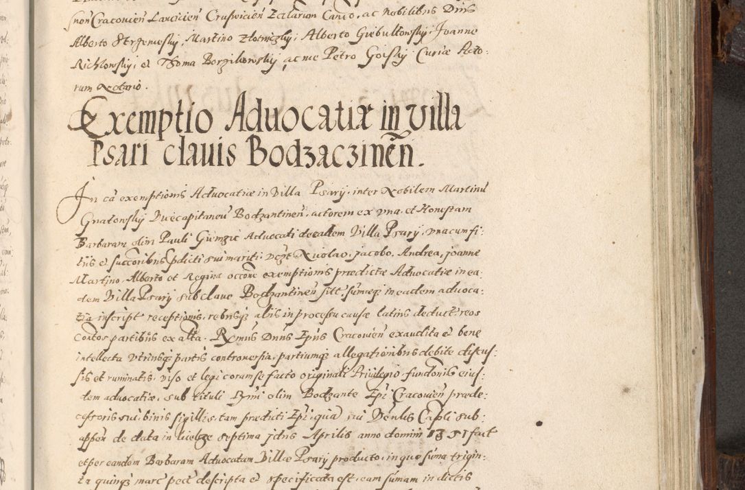 Zdjęcie nr 816 dla obiektu archiwalnego: Acta actorum, constitutionum, obligationum, resignationum, quietationum tempore R. D. Petr Myszkowski, episcopi Cracoviensis, qui post mortem R. D. Francisci Krasiński, episcopi Cracoviensis solius Dei optimi maximi benignitate, Serenissimi Stephani regis Poloniase favore et clementia ex Plocensi ad Cracoviensem auctoritate Ssmi Gregorii XIII successit ab anno 1577 mense Novembri ad annum 1591 mensem Aprilem successive acticatorum.
