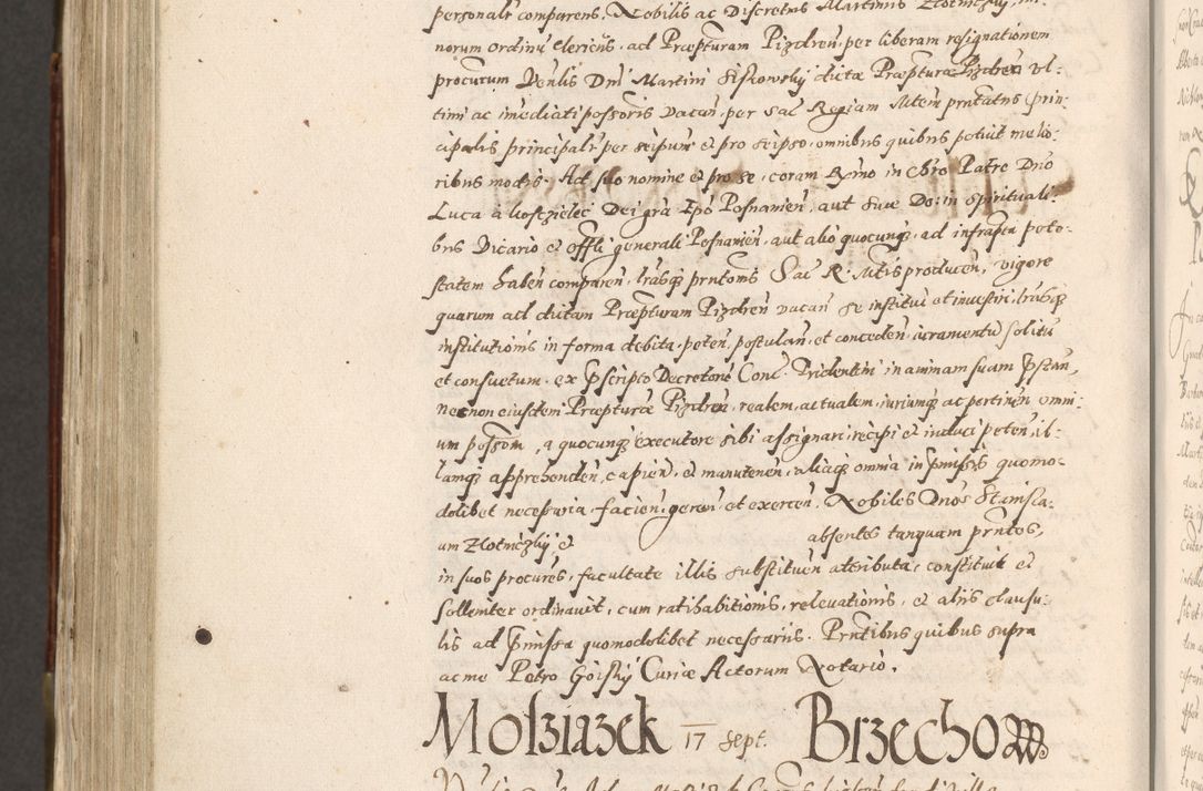 Zdjęcie nr 815 dla obiektu archiwalnego: Acta actorum, constitutionum, obligationum, resignationum, quietationum tempore R. D. Petr Myszkowski, episcopi Cracoviensis, qui post mortem R. D. Francisci Krasiński, episcopi Cracoviensis solius Dei optimi maximi benignitate, Serenissimi Stephani regis Poloniase favore et clementia ex Plocensi ad Cracoviensem auctoritate Ssmi Gregorii XIII successit ab anno 1577 mense Novembri ad annum 1591 mensem Aprilem successive acticatorum.