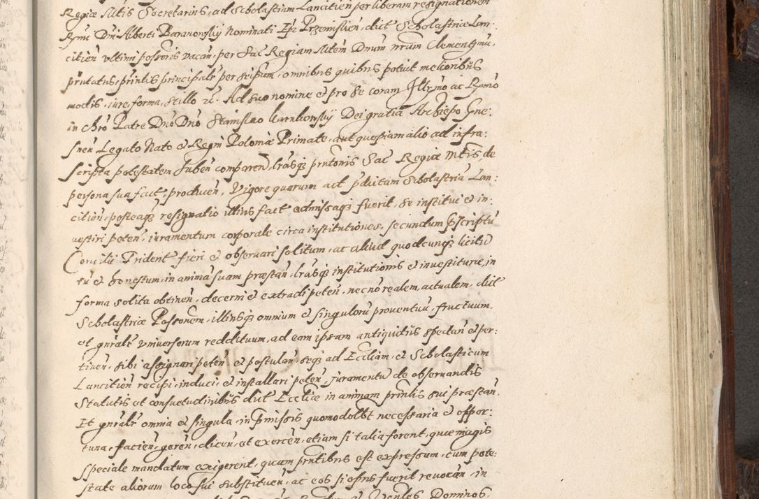 Zdjęcie nr 812 dla obiektu archiwalnego: Acta actorum, constitutionum, obligationum, resignationum, quietationum tempore R. D. Petr Myszkowski, episcopi Cracoviensis, qui post mortem R. D. Francisci Krasiński, episcopi Cracoviensis solius Dei optimi maximi benignitate, Serenissimi Stephani regis Poloniase favore et clementia ex Plocensi ad Cracoviensem auctoritate Ssmi Gregorii XIII successit ab anno 1577 mense Novembri ad annum 1591 mensem Aprilem successive acticatorum.
