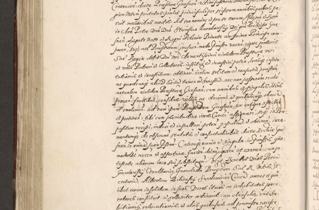 Zdjęcie nr 809 dla obiektu archiwalnego: Acta actorum, constitutionum, obligationum, resignationum, quietationum tempore R. D. Petr Myszkowski, episcopi Cracoviensis, qui post mortem R. D. Francisci Krasiński, episcopi Cracoviensis solius Dei optimi maximi benignitate, Serenissimi Stephani regis Poloniase favore et clementia ex Plocensi ad Cracoviensem auctoritate Ssmi Gregorii XIII successit ab anno 1577 mense Novembri ad annum 1591 mensem Aprilem successive acticatorum.