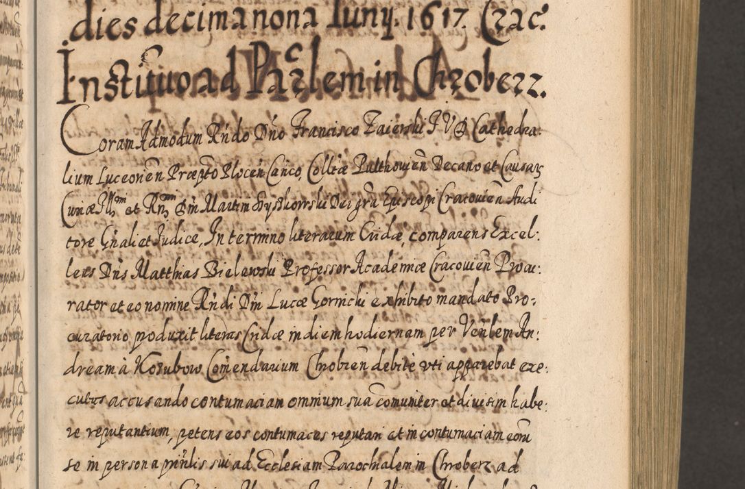 Zdjęcie nr 200 dla obiektu archiwalnego: Acta actorum, causarum spiritualium, civilium, criminalium, obligationum, cessionum, decimarum, testamentorum R. D. Martini Szyszkowski, episcopi Cracoviensis, ducis Severiensis in annis 1617 - 1619. Tomus primus.