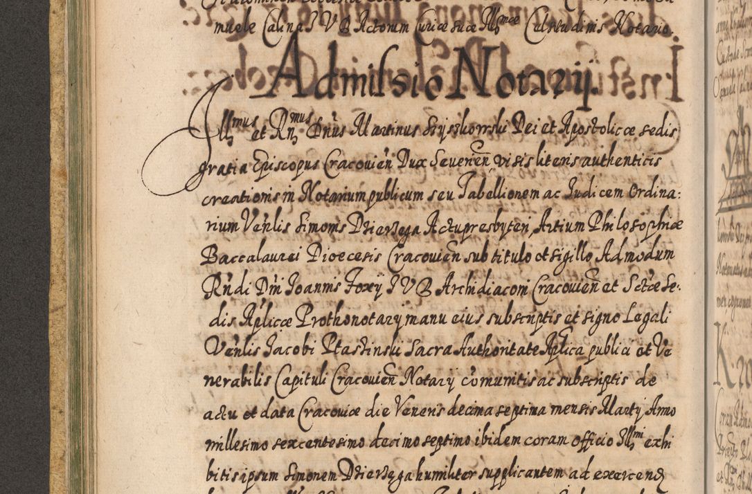 Zdjęcie nr 201 dla obiektu archiwalnego: Acta actorum, causarum spiritualium, civilium, criminalium, obligationum, cessionum, decimarum, testamentorum R. D. Martini Szyszkowski, episcopi Cracoviensis, ducis Severiensis in annis 1617 - 1619. Tomus primus.